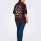 ONLY CARMAKOMA  CARWINOVA LIFE S/S O-NECK LOOSE TEE JRS