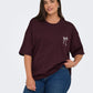 ONLY CARMAKOMA  CARWINOVA LIFE S/S O-NECK LOOSE TEE JRS