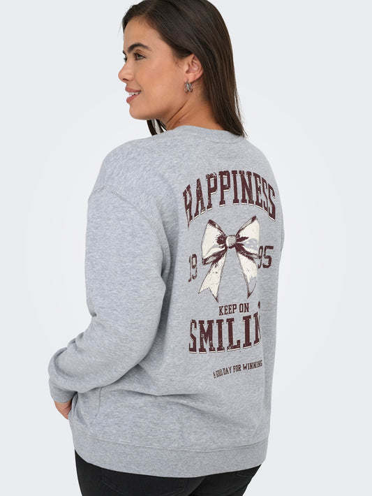 ONLY CARMAKOMA  CARIGGY L/S O-NECK SWEAT JRS