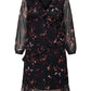ONLY CARMAKOMA  CARINDIGO LIFE LS CALF DRESS AOP BF