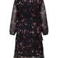 ONLY CARMAKOMA  CARINDIGO LIFE LS CALF DRESS AOP BF