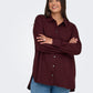ONLY CARMAKOMA  CARBAY LS SHIRT WVN BF PAARS