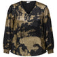 ONLY CARMAKOMA  CARDIXIE LS V-NECK TOP AOP