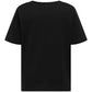 ONLY CARMAKOMA CARRIRI 2/4 O-NECK BOXY TEE JRS ZWART