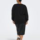 ONLY CARMAKOMA  CARROLLI L/S O-NECK SWEAT LC JRS