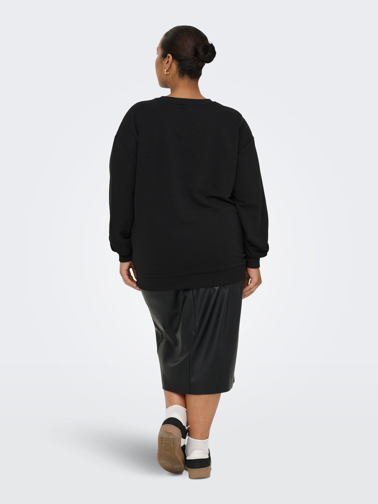ONLY CARMAKOMA  CARROLLI L/S O-NECK SWEAT LC JRS