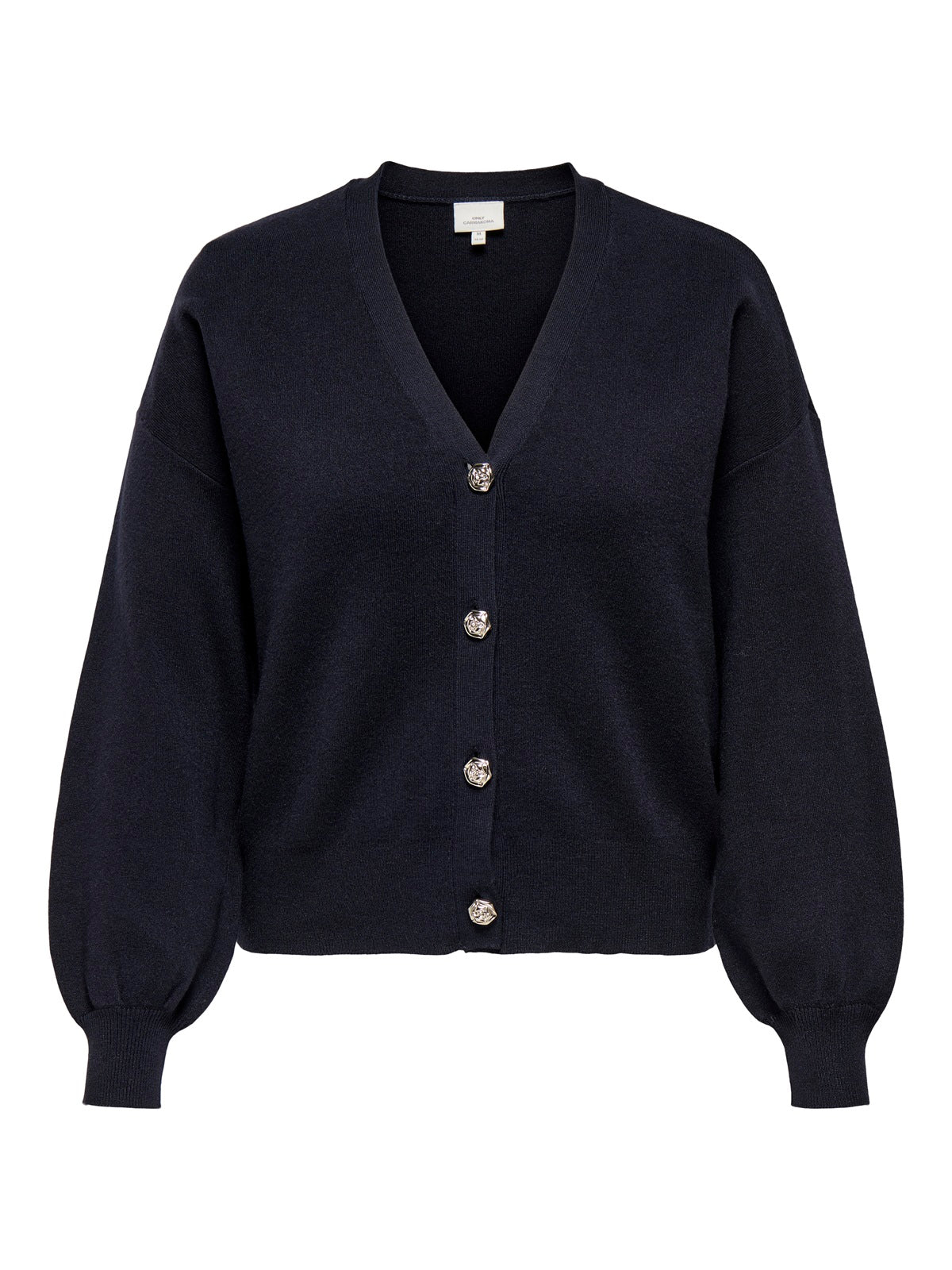 ONLY CARMAKOMA  CARIBI LS CARDIGAN KNT BLAUW
