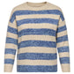 ONLY CARMAKOMA  CARDUNDEE LIFE LS SEQ STRIPE O-NECK KNT