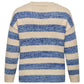 ONLY CARMAKOMA  CARDUNDEE LIFE LS SEQ STRIPE O-NECK KNT