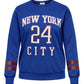 ONLY CARMAKOMA CARBEN L/S O-NECK SWEAT JRS BLAUW