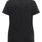 ONLY CARMAKOMA  CARMILLE LIFE S/S V-NECK REG TEE JRS
