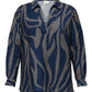 ONLY CARMAKOMA CARFANNIL LS V-NECK TOP AOP