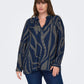 ONLY CARMAKOMA CARFANNIL LS V-NECK TOP AOP