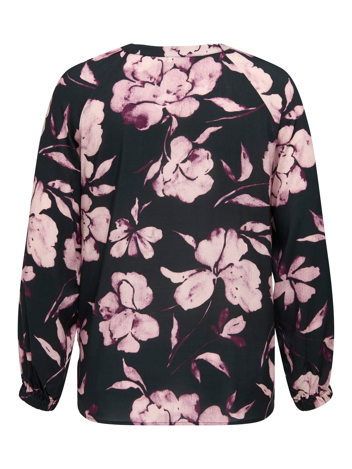 ONLY CARMAKOMA  CARLINKA LIFE 3/4 O-NECK TOP AOP