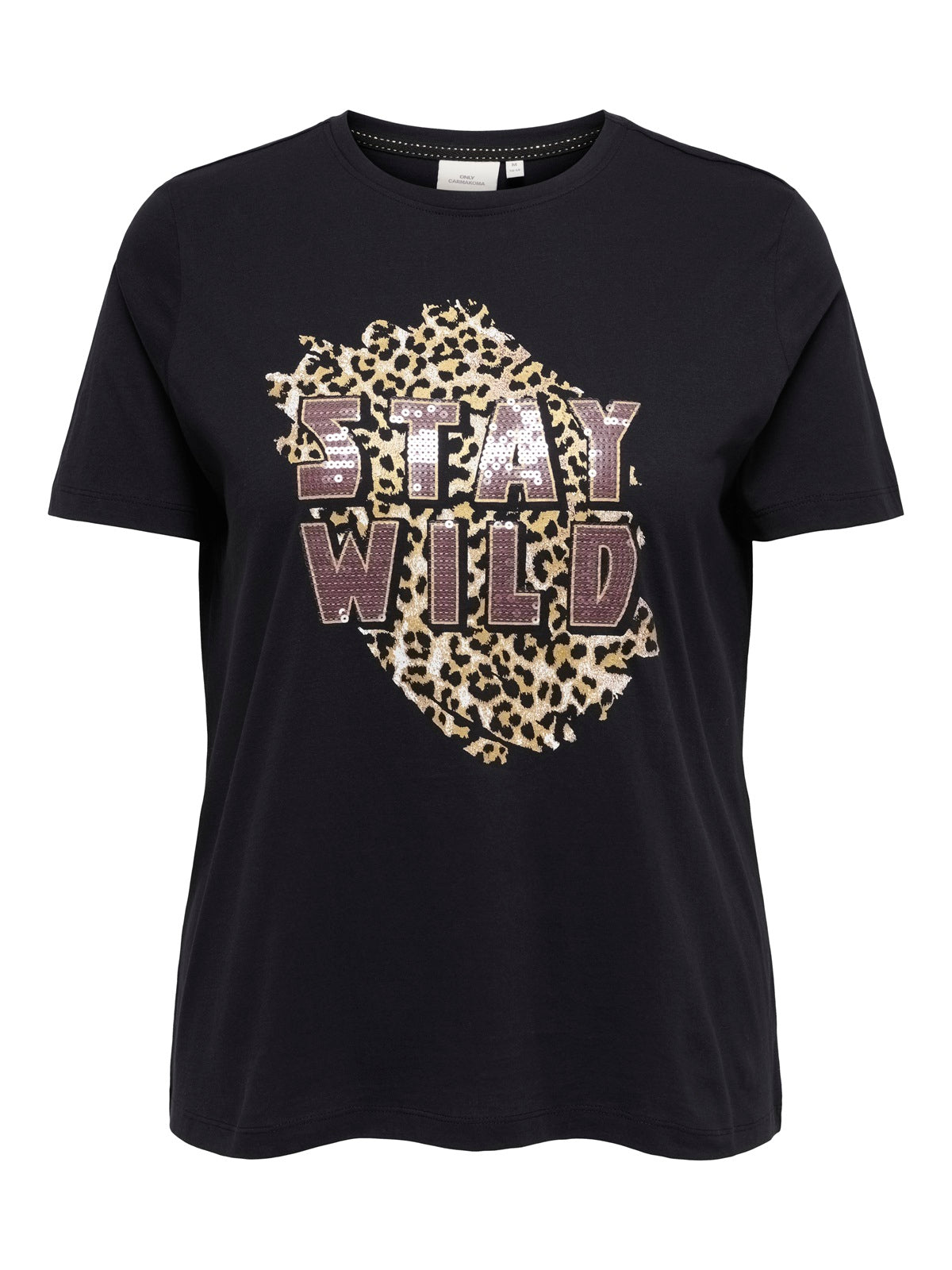 ONLY CARMAKOMA  CARCHRISTA S/S O-NECK JEANS FIT TEE JRS