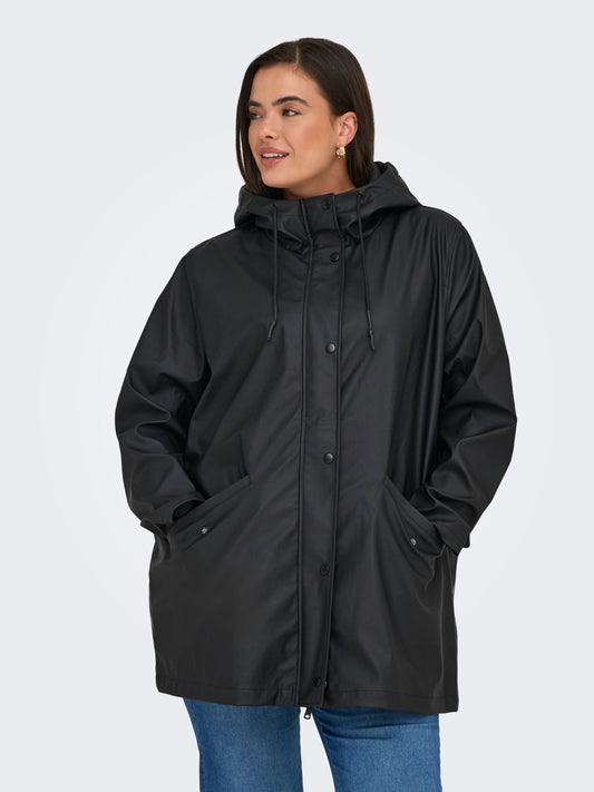 ONLY CARMAKOMA  CARELISA LIFE RAINCOAT ZIP OTW