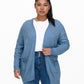 Only Carmakoma  CARESLY L/S OPEN CARDIGAN KNT NOOS Allure