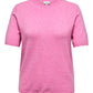 ONLY CARMAKOMA  CARMARGARETA SS O-NECK KNT ROSE