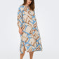 ONLY CARMAKOMA  CARROWA LIFE 3/4 V-NECK CALF DRESS PLUSSIZE