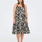 Only Carmakoma CARMALUSI S/L CALF DRESS AOP Pumice Stone