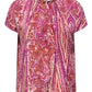 Only Carmakoma CARNOVA LIFE SS IN ONE TOP AOP Fuchsia Fedora