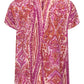 Only Carmakoma CARNOVA LIFE SS IN ONE TOP AOP Fuchsia Fedora