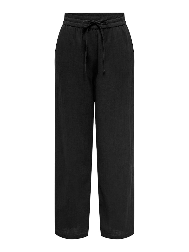 Only Carmakoma  CARTIZANA COTTON LOOSE PANTS WVN NOOS Zwart
