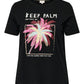 Only Carmakoma  CARELLIOT LIFE S/S O-NECK JEANS TEE JRS zwart