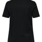 Only Carmakoma  CARELLIOT LIFE S/S O-NECK JEANS TEE JRS zwart