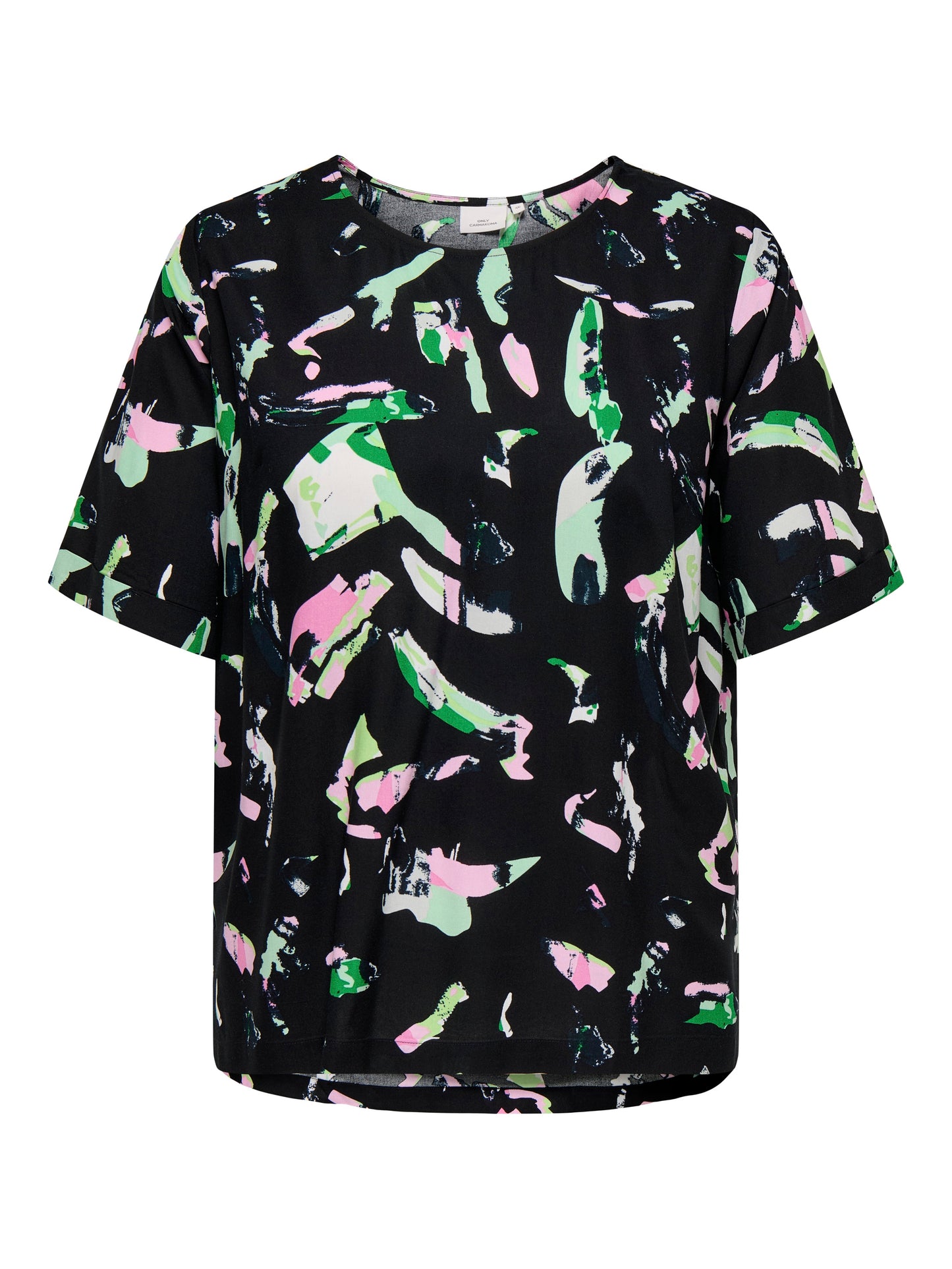 ONLY CARMAKOMA  CARDIFA LIFE SS TOP MEERKLEURIG
