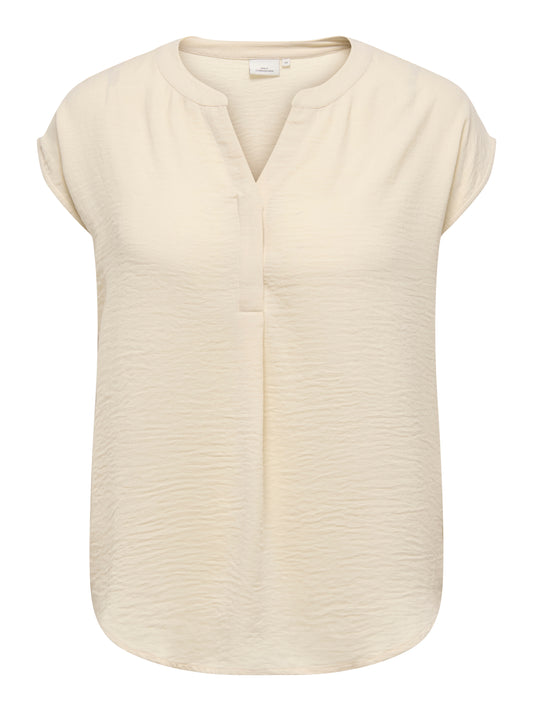 ONLY CARMAKOMA  CARSHILLA SL SHIRT AOP VIS BS