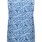 ONLY CARMAKOMA  CARSONYALI LIFE SL V-NECK TOP AOP BLAUW