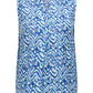 ONLY CARMAKOMA  CARSONYALI LIFE SL V-NECK TOP AOP BLAUW
