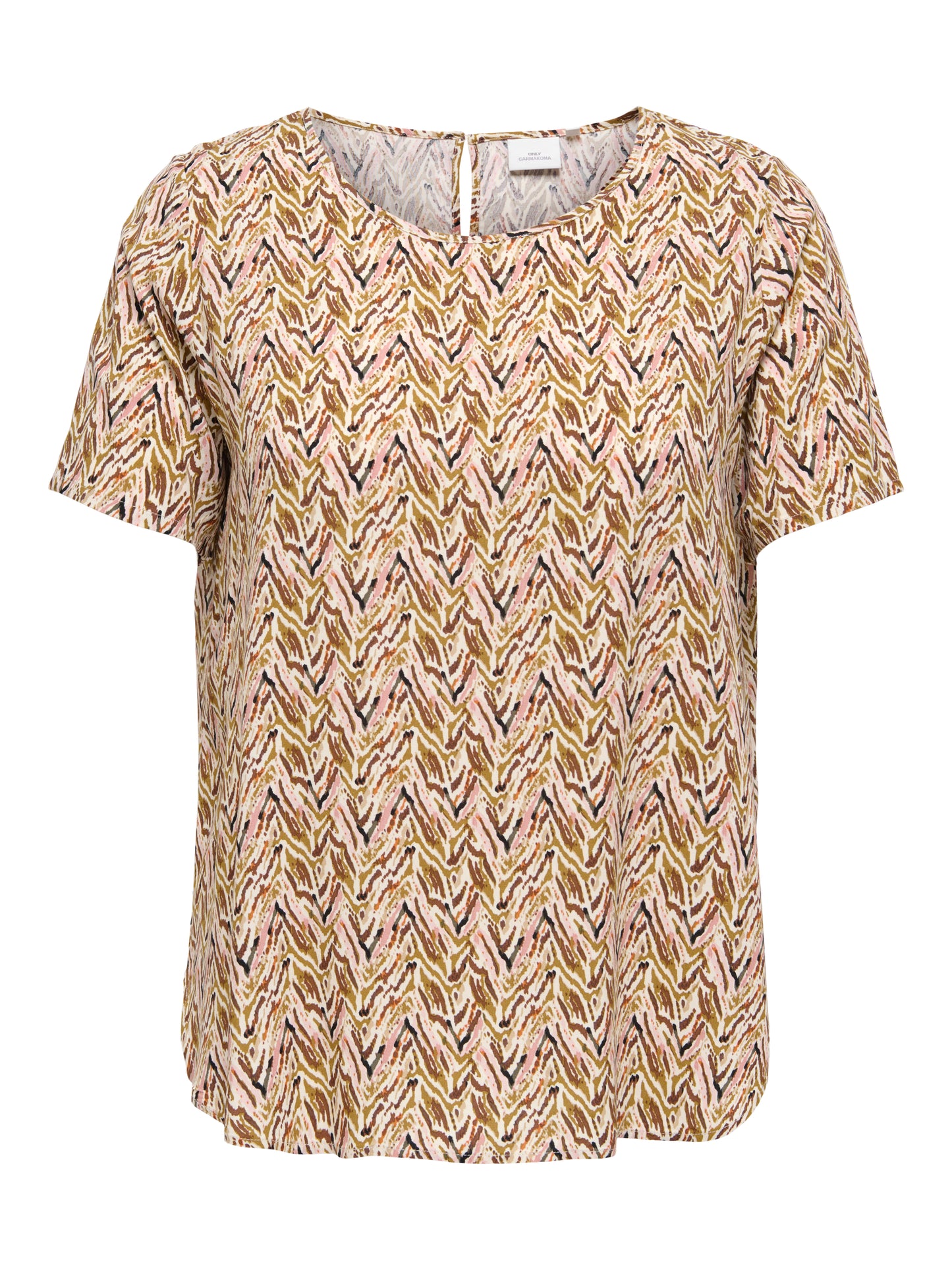 ONLY CARMAKOMA  CARNOVA BECH LIFE SS TOP AOP