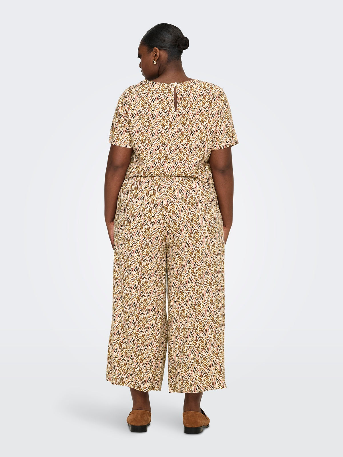 ONLY CARMAKOMA  CARNOVA CALF SKIRT PANT AOP