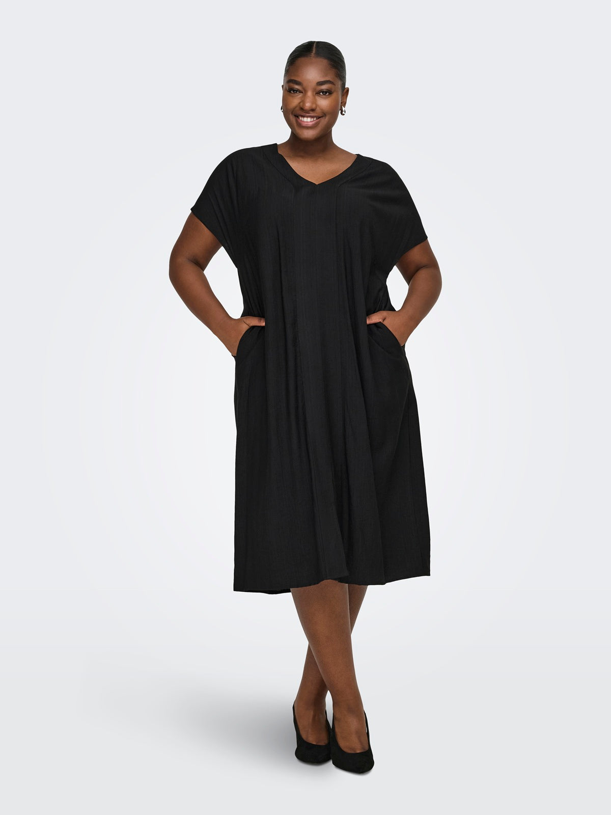 Only Carmakoma  CARJOANNA V-NECK IN-ONE CALF DRESS WVN