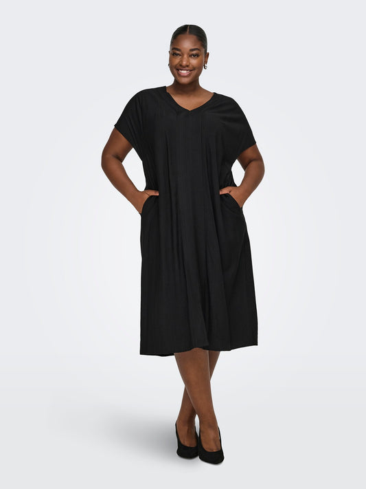 Only Carmakoma  CARJOANNA V-NECK IN-ONE CALF DRESS WVN