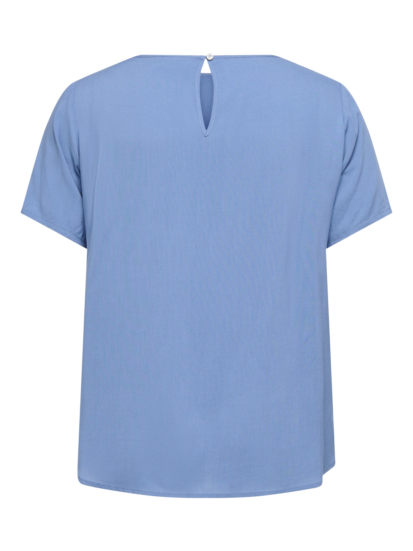 ONLY CARMAKOMA CARVICO LIFE S/S TOP VIS WVN BLAUW