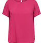ONLY CARMAKOMA CARVICO LIFE S/S TOP VIS WVN ROOD