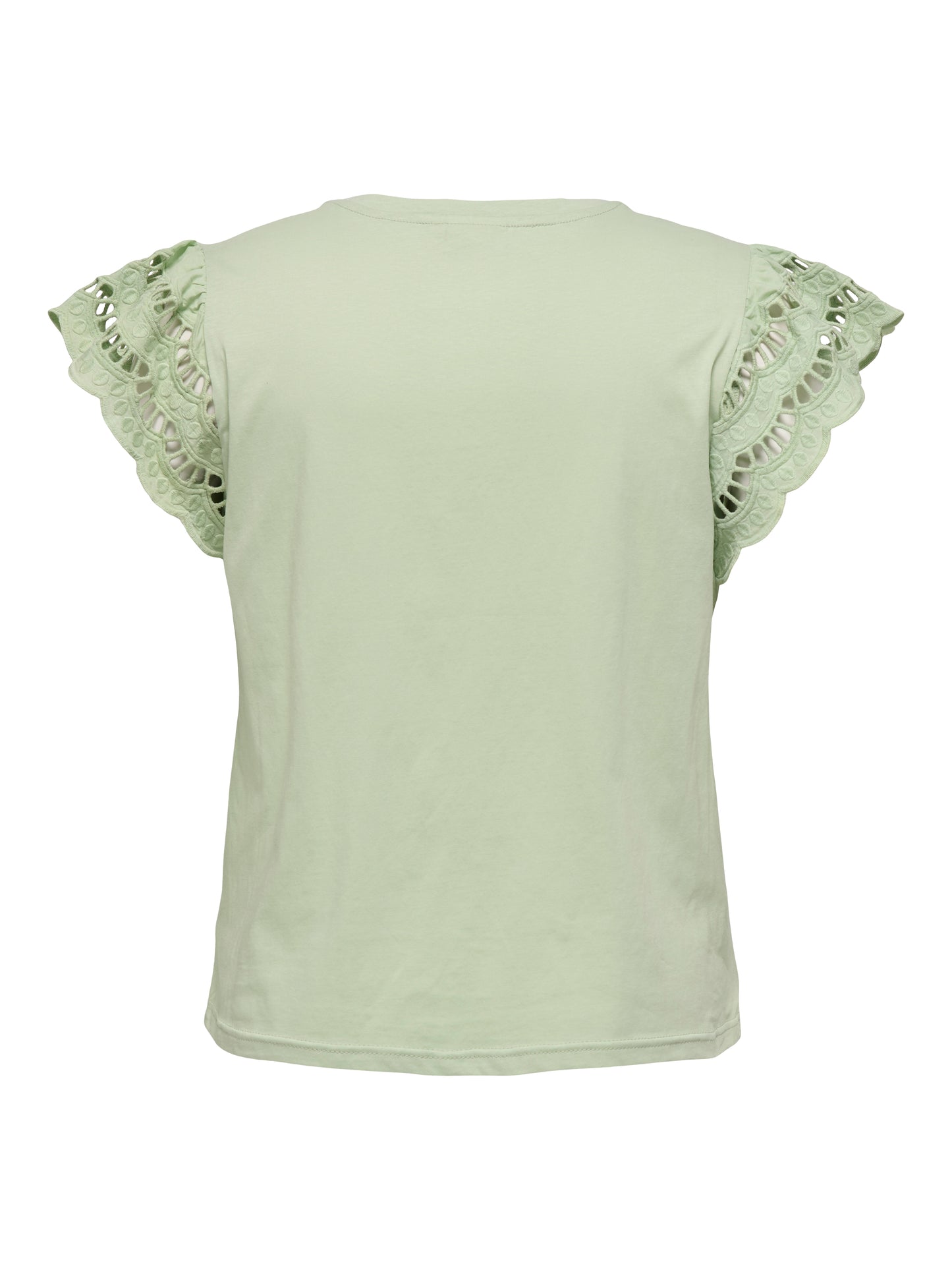 ONLY CARMAKOMA CARMACY S/S O-NECK MIX TOP JRS GROEN