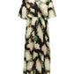 ONLY CARMAKOMA  CARKERSTIN S/S V-NECK MAXI DRESS AOP