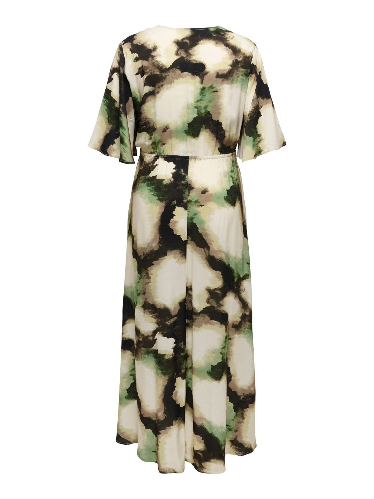 ONLY CARMAKOMA  CARKERSTIN S/S V-NECK MAXI DRESS AOP