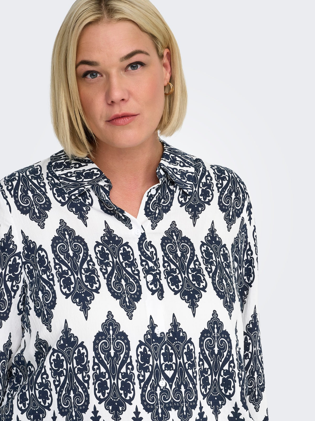 ONLY CARMAKOMA CARHAVANA L/S SHIRT AOP