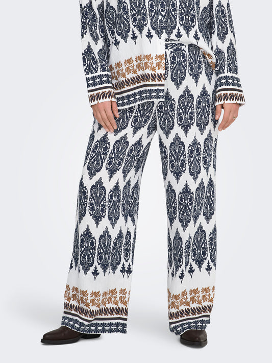 ONLY CARMAKOMA CARHAVANA STRAIGHT PANT AOP