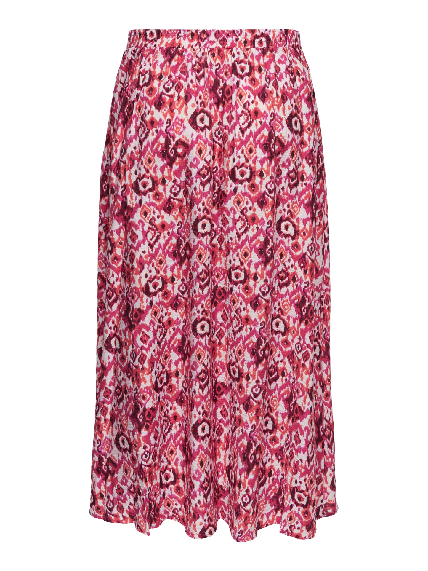 ONLY CARMAKOMA  CARHAVANA CALF SKIRT AOP ROODPRINT