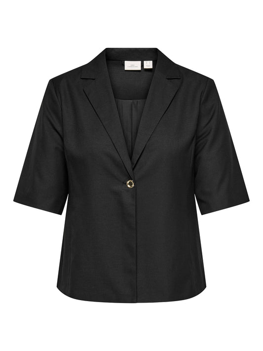 ONLY CARMAKOMA  CARBAIA 2/4 LINEN BL BLAZER TLR