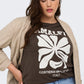 ONLY CARMAKOMA  CARESMA SS O-NECK JEANS FIT TEE JRS
