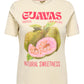 ONLY CARMAKOMA CARJENNY SS PRINT JEANS TEE JRS CREME