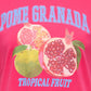 ONLY CARMAKOMA CARJENNY SS PRINT JEANS TEE JRS  Raspberry
