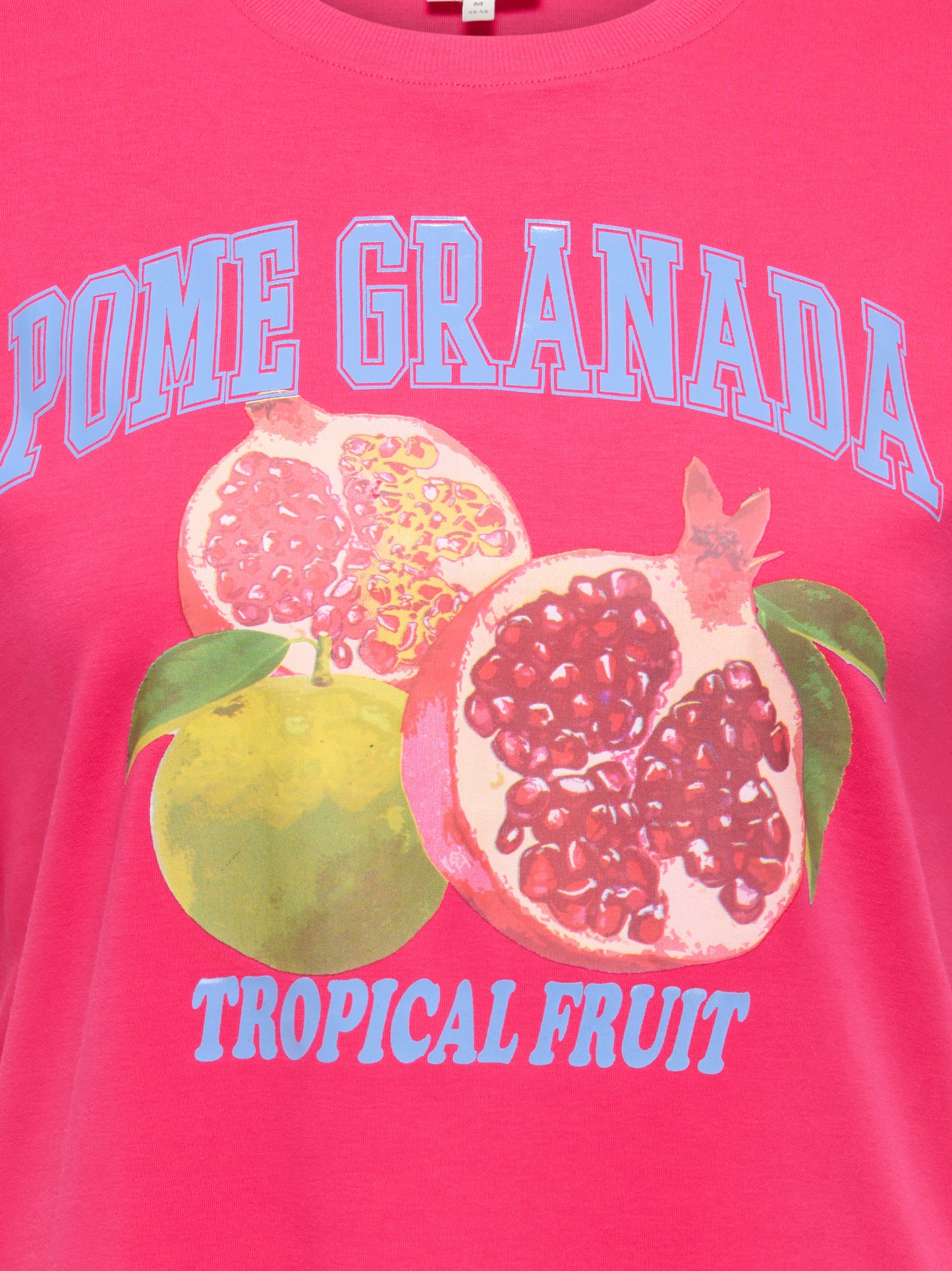 ONLY CARMAKOMA CARJENNY SS PRINT JEANS TEE JRS  Raspberry